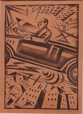 Karol Hiller, Szofer, 1922-1924, litografia