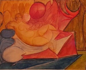 Leon Chwistek, Leżący akt kobiecy, 1922