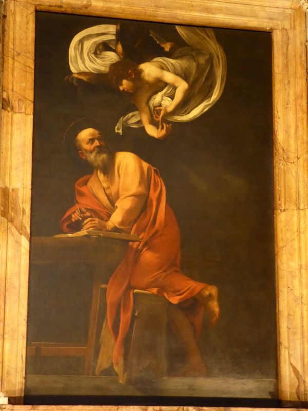 Michelangelo Mersi zw. Caravaggio, Św. Mateusz (II wersja), 1602