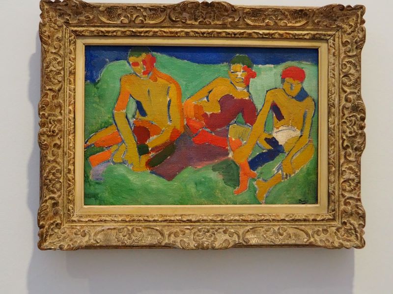 André Derain -Trzy postaci siedzące na trawie - 1906